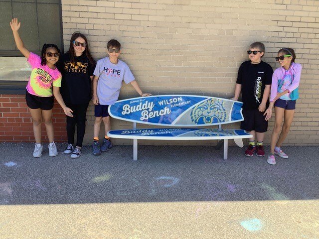 Wilson Elementary Buddy Bench Donation